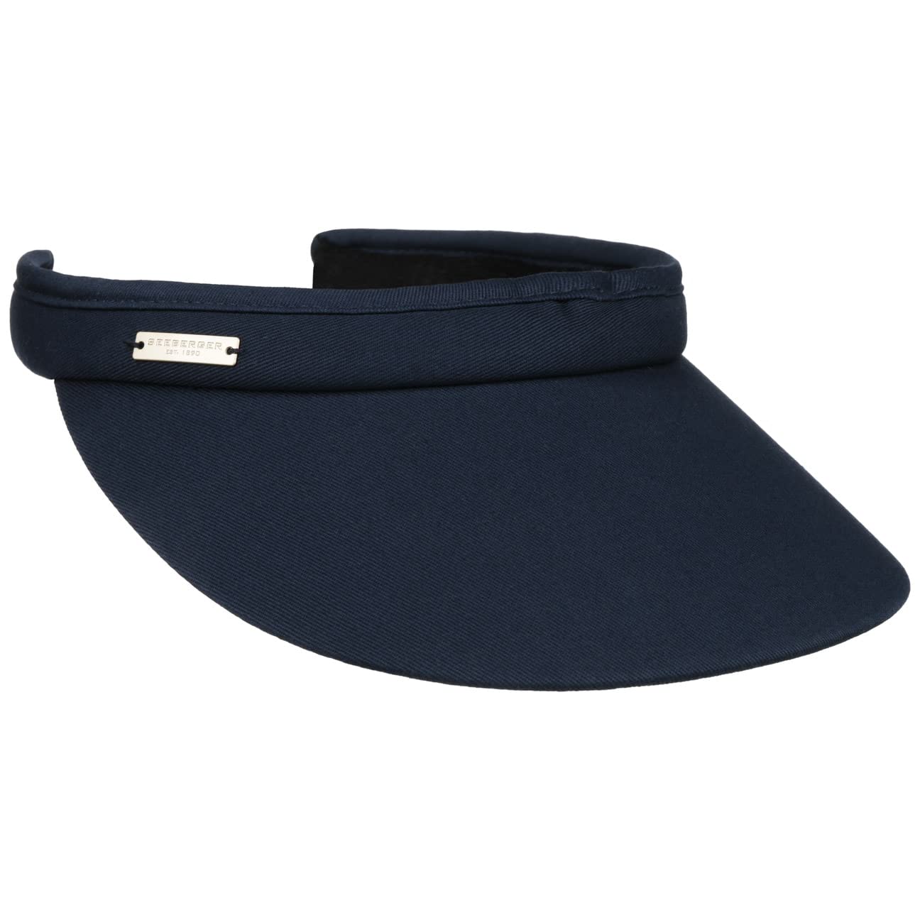 Seeberger Azalee Women’s Visor, Cotton Sun Visor, Sun Protection, beach visor - Blue - One size