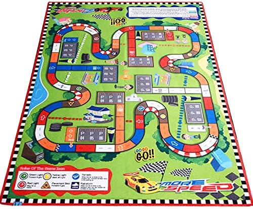 Kids’ Rugs Large (57″ X39″) Rug City Life Great for Playing with Cars & Toys,Children Educational Road Traffic Play Mat, Kids Carpet Playmat Rug, Ideal Gift for Kids Travel/Indoor/Outdoor Safely
