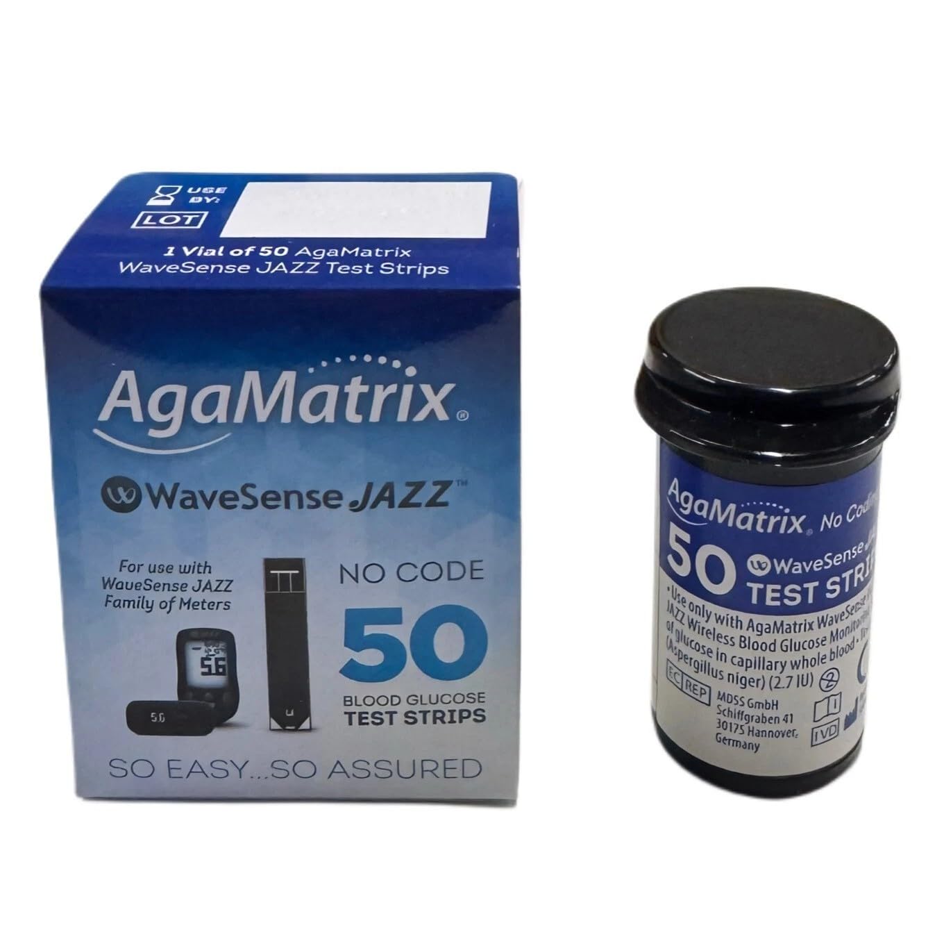WaveSense JAZZ Test Strips - 50 Pack