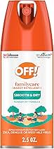 OFF! Family Care Insect & Mosquito Repellent I, Smooth & Dry Bug Spray for the Beach, Backyard, Picnics and More, 2.5 oz. (Pack of 12)