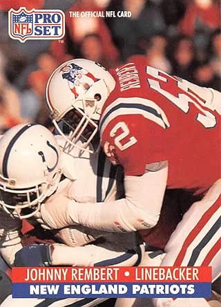 Amazon.com: 1991 Pro Set Football Card #583 Johnny Rembert New England ...