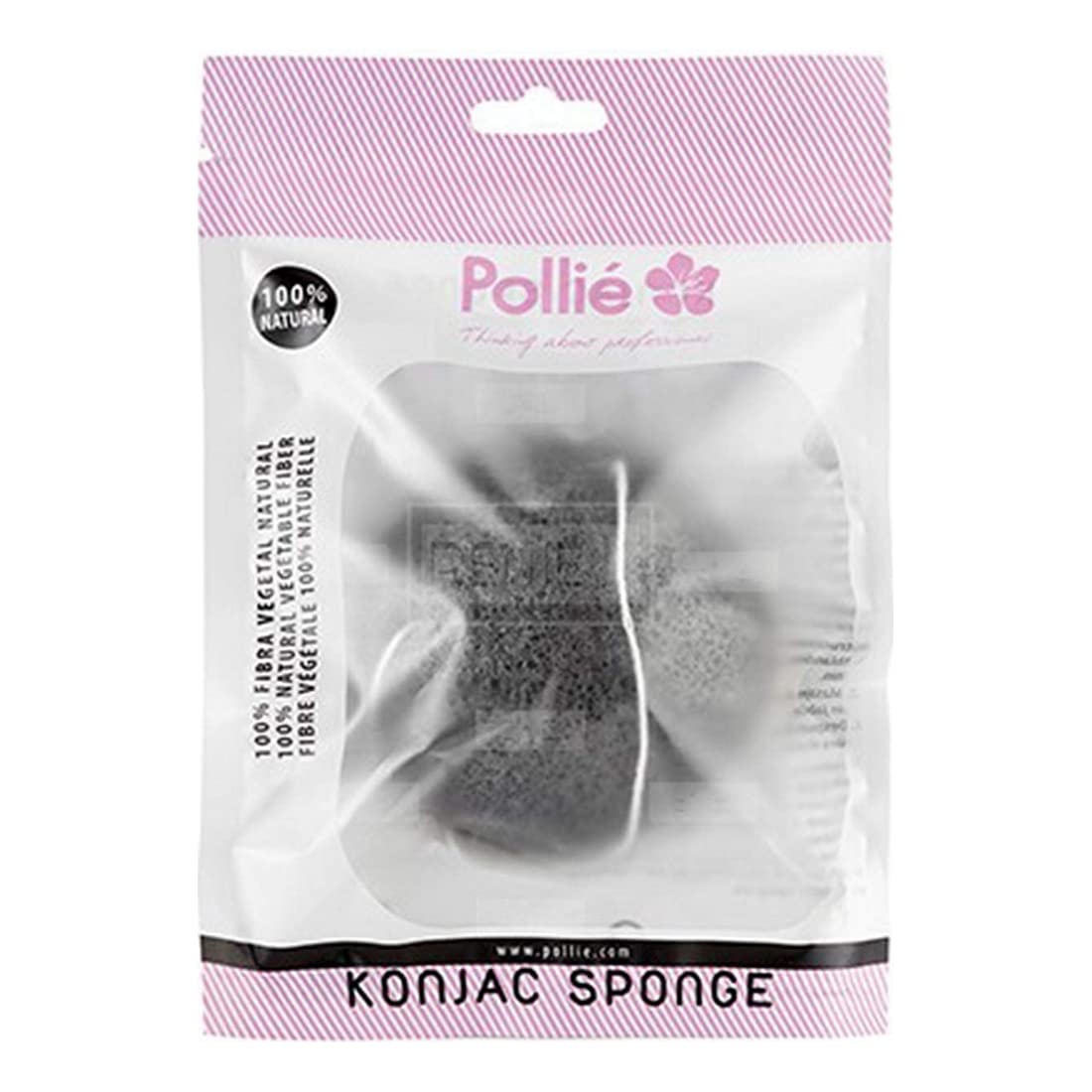 ESPONJA KONJAC CARBON NATURAL