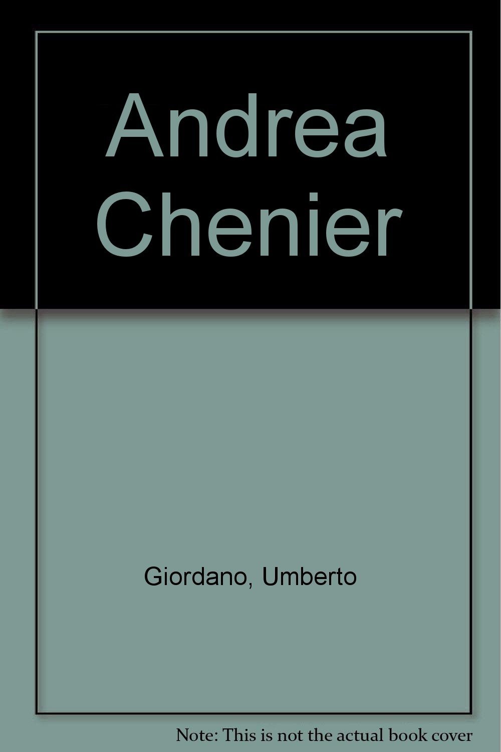 Drame Andrea Chénier Giordano album CD opéra classique italien Révolution