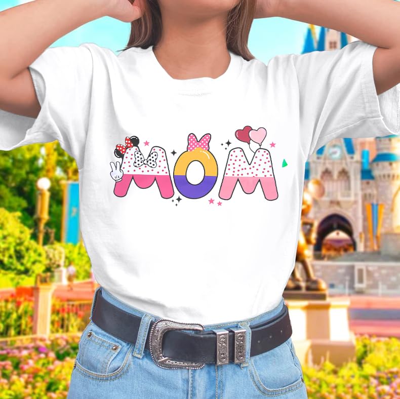 Mouse Dad Shirt Mom Shirts Magical Family Matching Outfits Mom and Dad Graphic Tees Mother Day Tshirt2