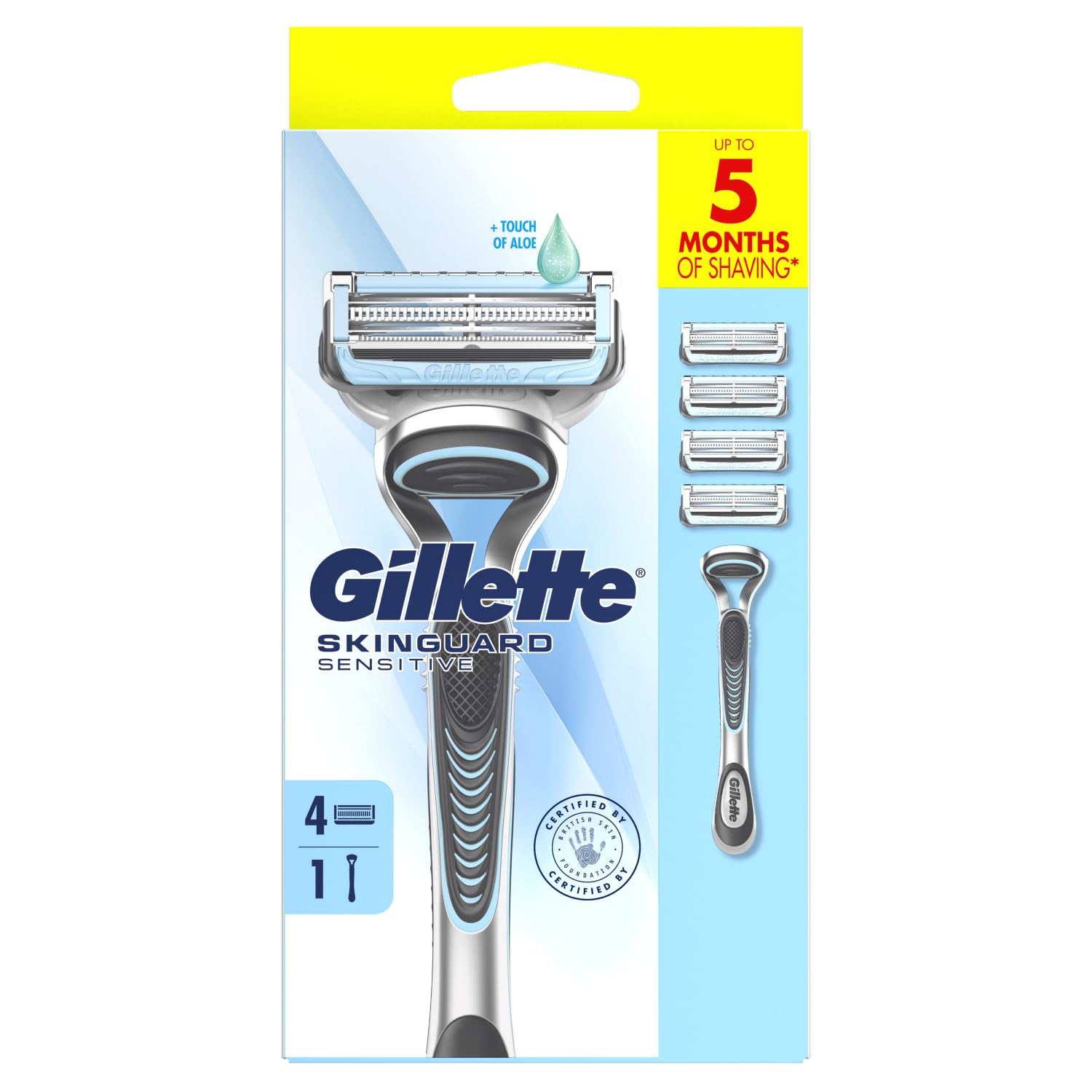 Gillette Skinguard Sensitive Starter Pack | Men's Sensitive Skin Razors