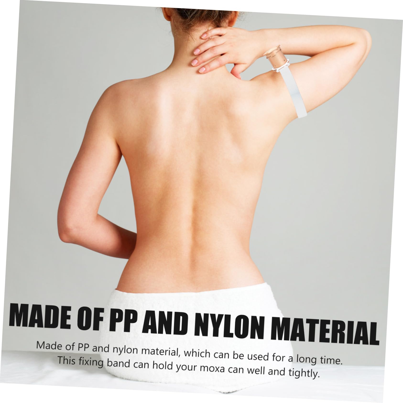 TOVINANNA 6pcs Moxibustion Elastic Band Cone Holder Stand Wear- Moxa Belt Portable Moxa Fixator Household Moxa Belt Portable Moxa Bands Moxa Belt Nylon Massage White Bracket