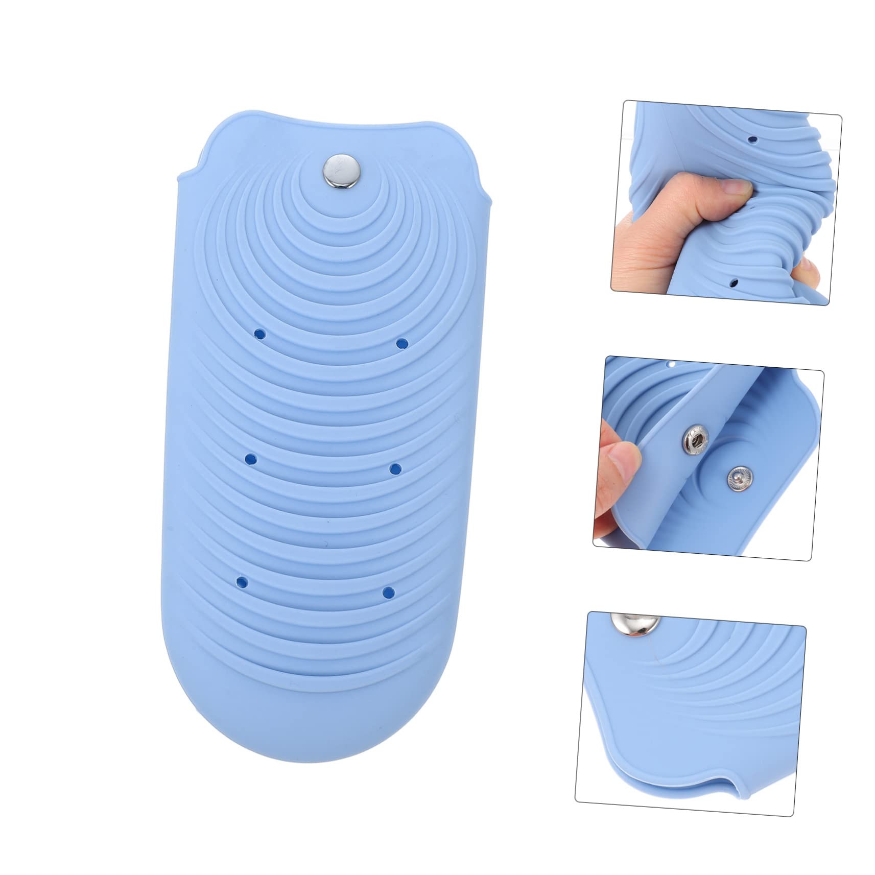 Bolsa de Silicona Resistente al Calor Portaherramientas Fácil de Llevar y Antideslizante para Planchas y Rizadores de Cabello para Trabajo y Viaje