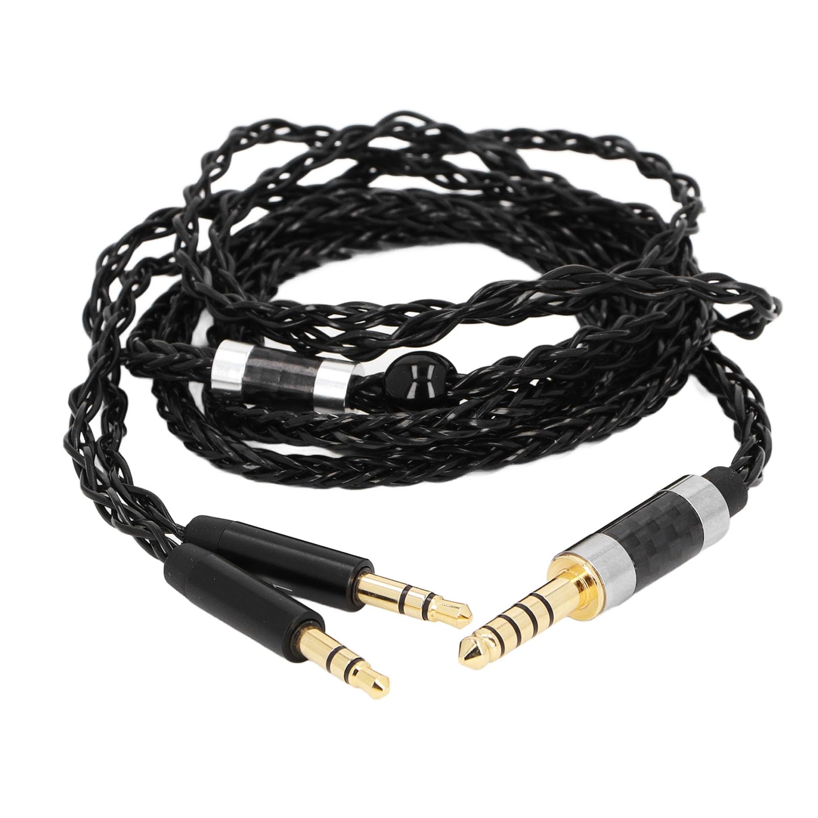 Cable de Auriculares de Repuesto Chapado en Plata de 8 Núcleos para AH D600, Meze 99 Classics, Elear con Cable Balanceado de 4,4 Mm, Cable de Auriculares OFC Profesional de 1,2 M