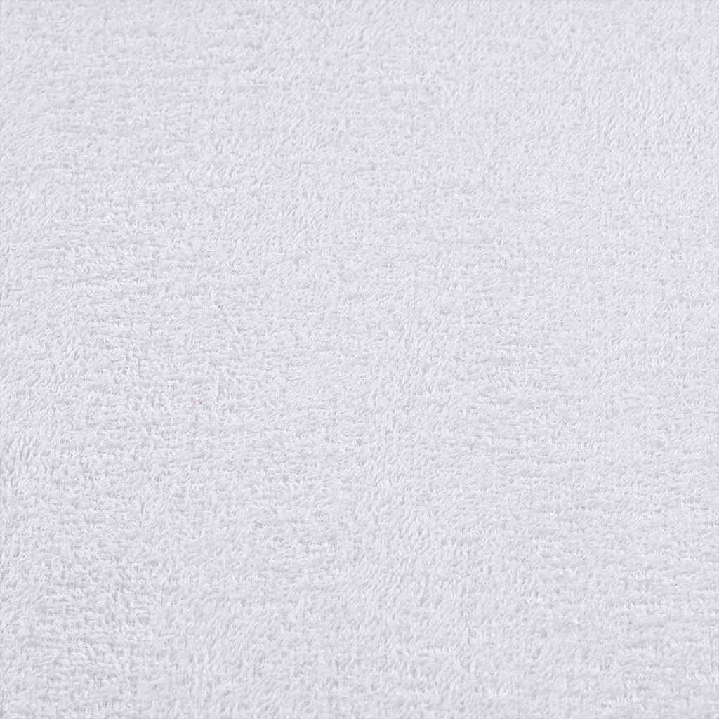 Juego de 8 toallas de mano, color blanco, 360 g/m², 100% algodón hilado en anillo, absorbentes, con práctico gancho para colgar, uso versátil, certificado Oeko-TEX