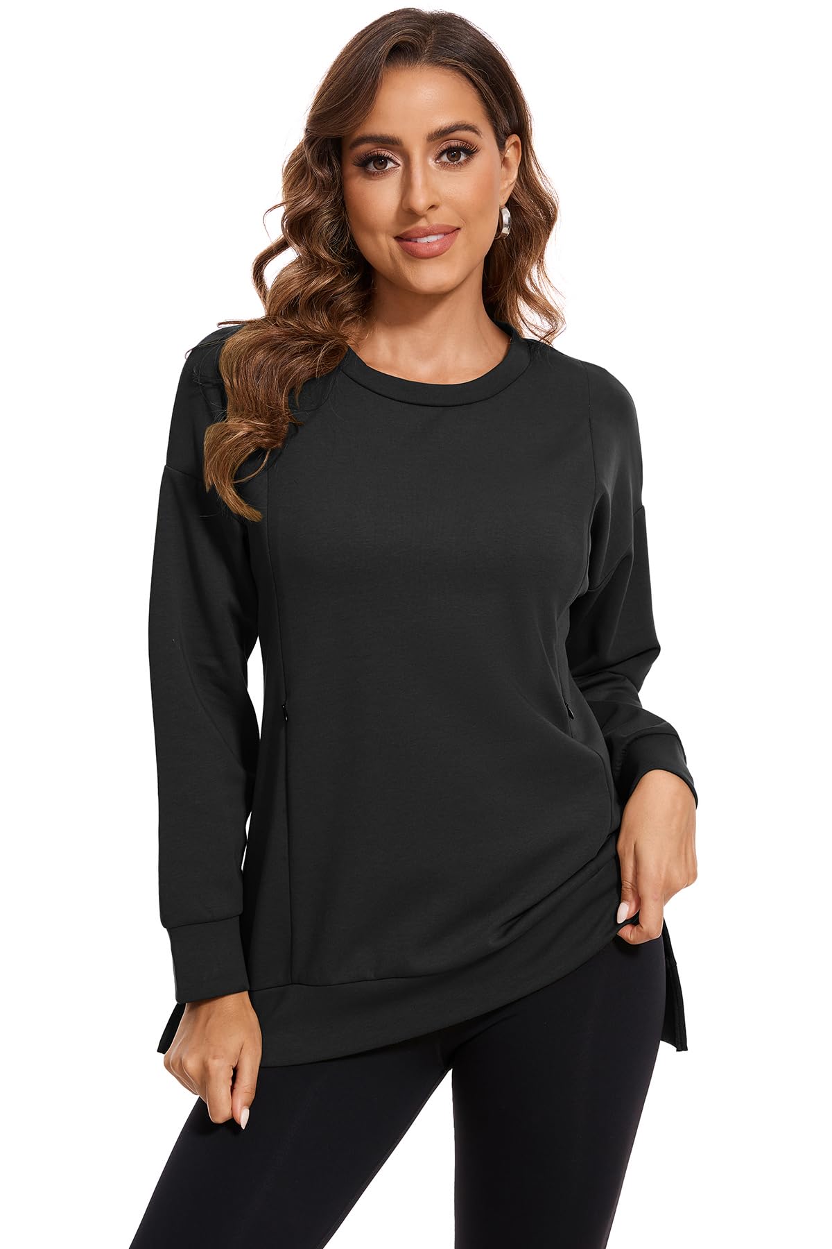 Smallshow Side Split Sweatshirt