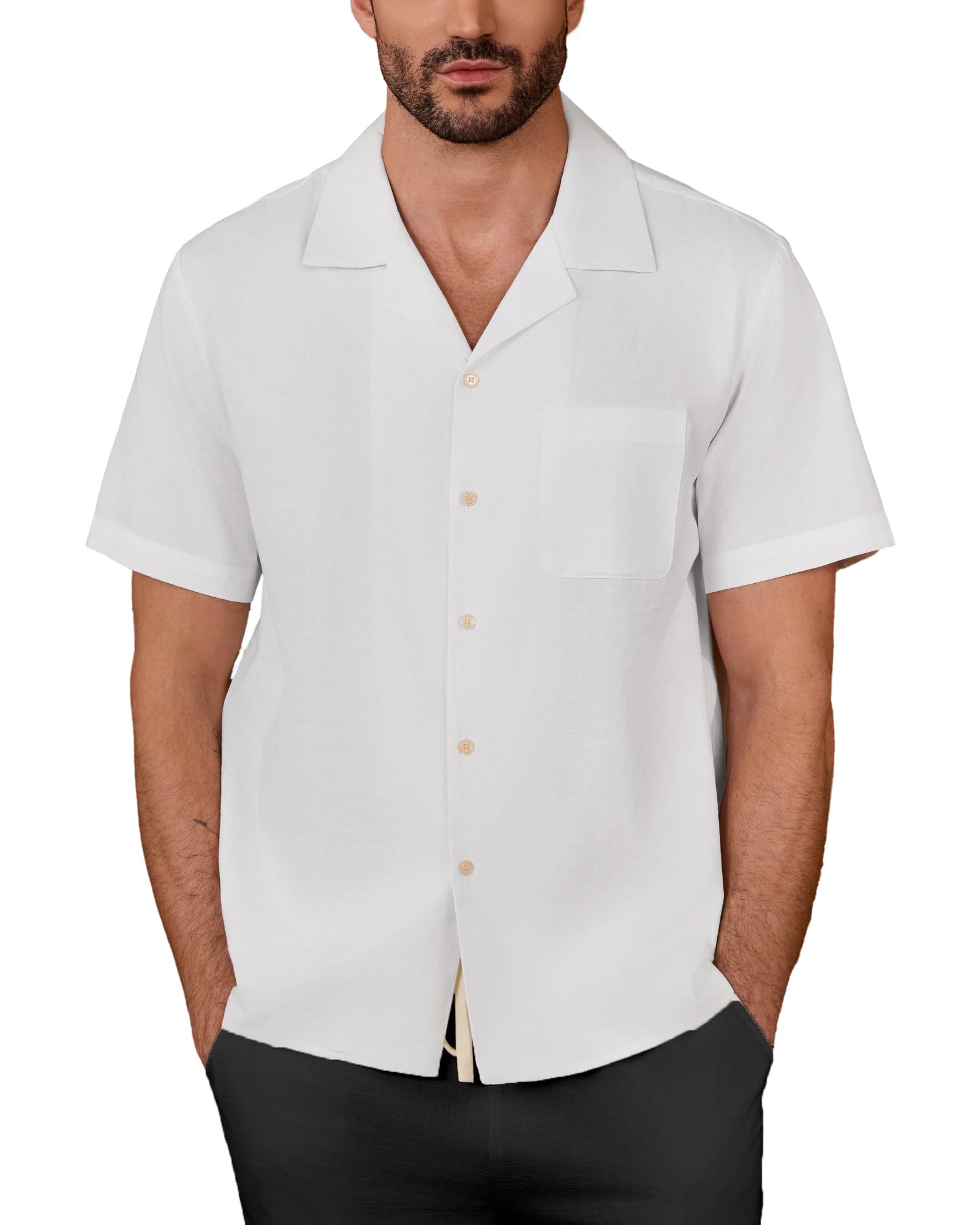 Kallspin Herren Vintage Gestricktes Poloshirt Kurzarm Solide