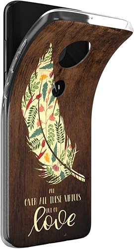 Miniatura 6 de Funda para teléfono compatible con Motorola Edge + Moto G9 G8 Plus G7 Play Power Z4 Matthew 1720 de silicona ligera TPU inspirador diseño delgado
