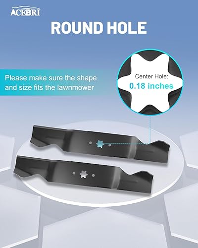 Miniatura 4 de ACEBRI Cuchillas de cortacésped Cuchilla de acolchado de 54 pulgadas para Cub Cadet 742-0677,742-0677A,742-0677B,942-0677,942-0677B,para MTD