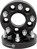 Vista 9 de VLAOSCHI Espaciadores de Ruedas Hubcentric Forjados en Negro 5x4.5 Pulgadas con Pernos 14x1.5 de 1.5 Pulgadas y 64.1mm de Orificio de Cubo