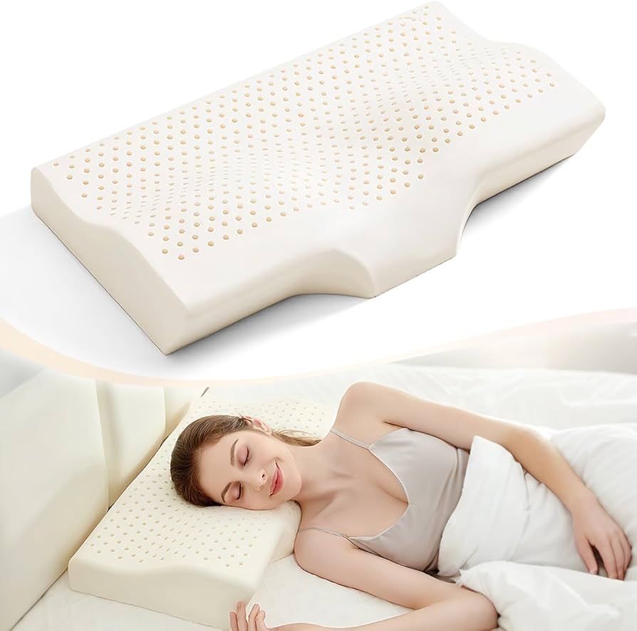 Amazon｜100%タイ産天然ラテックス枕 人間工学に基づいた枕 疲労を効果