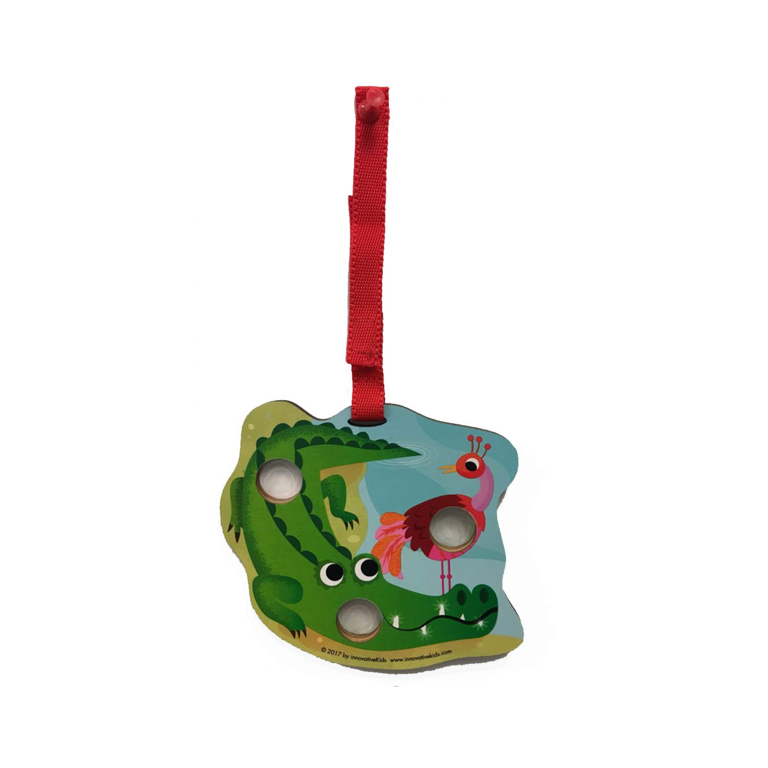 iKids Poke-A-Dot Poppers - Crocodile Family Car Seat Toy