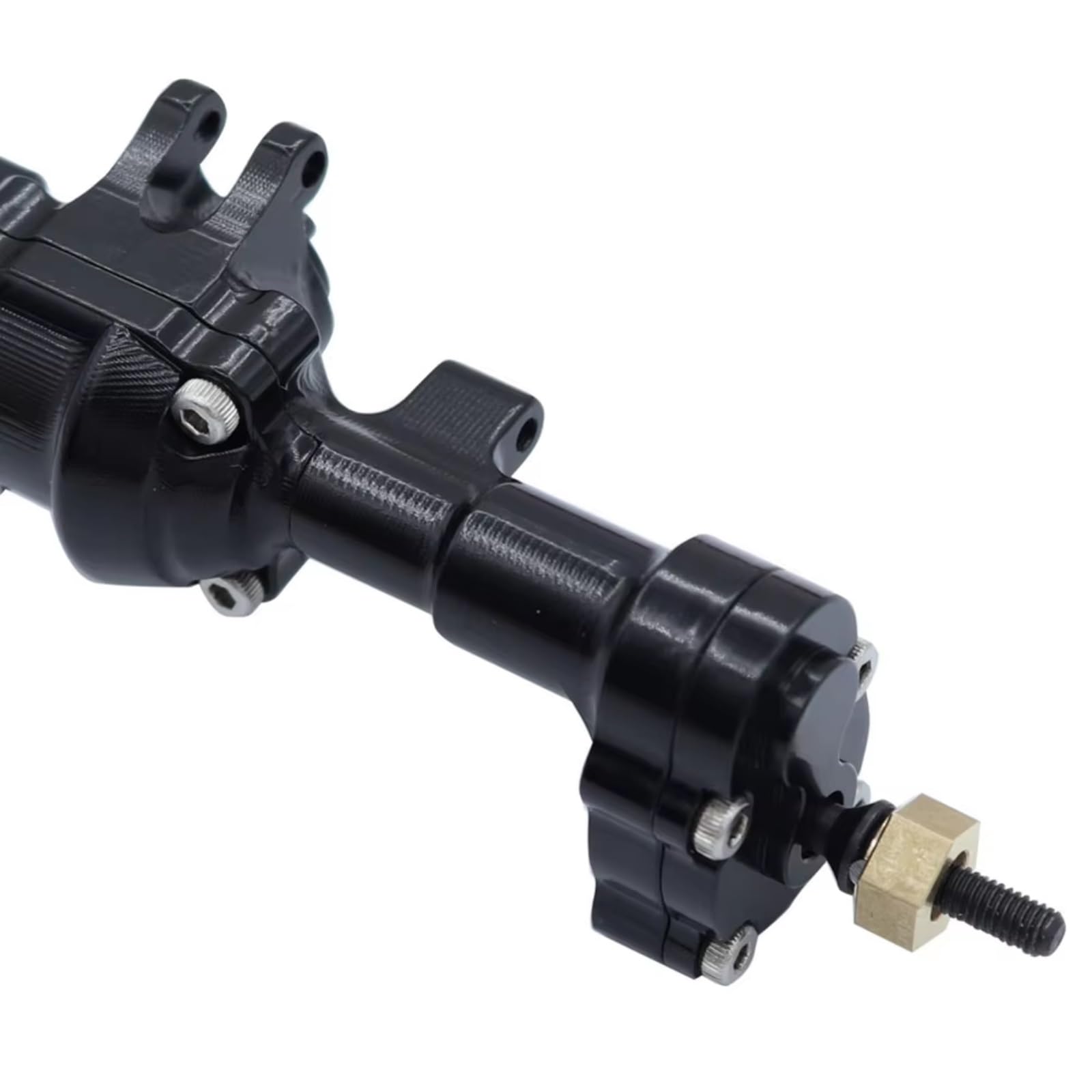 Per FMS Per FCX24 1/24 Completo Metallo Anteriore Posteriore Portale Asse Con Ingranaggio RC Auto Aggiornamenti Parti Accessori Modello Nero Ricambi RC