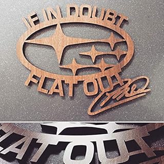 Colin McRae - 'If in doubt, flat out' Rally Plaque - Wooden Colin McRae Rally Plaque. Perfect for WRC Rally lovers. WRC Rally obsessives.