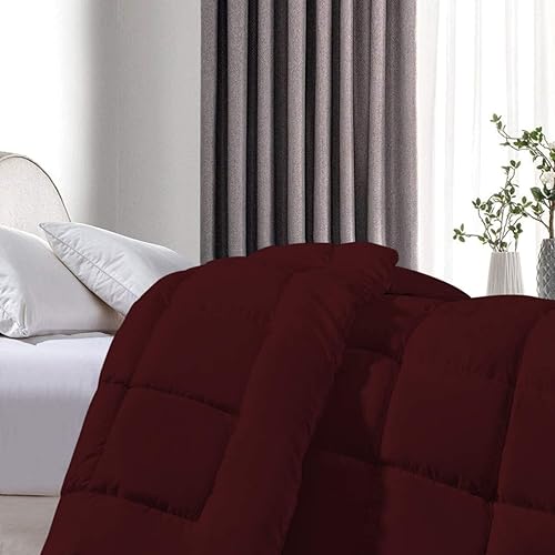 Miniatura 9 de 1 edredón cosido en caja 100  algodón egipcio tamaño King extragrande edredón blanco ultra suave acolchado de plumón alternativo de 500 GSM relleno