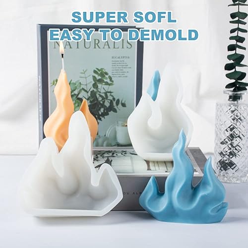 Miniatura 4 de Moldes de vela de coral, moldes de vela para fabricación de velas, moldes de calavera 3D para resina, accesorios de fiesta de Halloween, moldes de