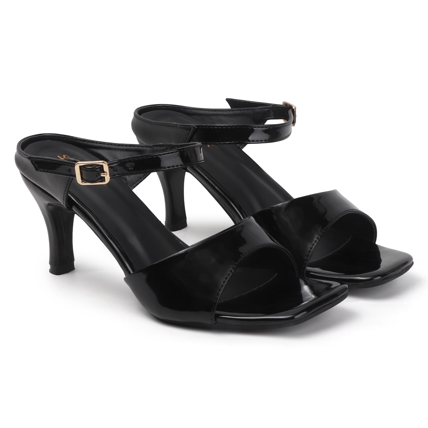 Women's Stiletto Heel Sandals with Ankle Strap & Glossy Finish – Elegant Party & Formal Wear Heels-image-27
