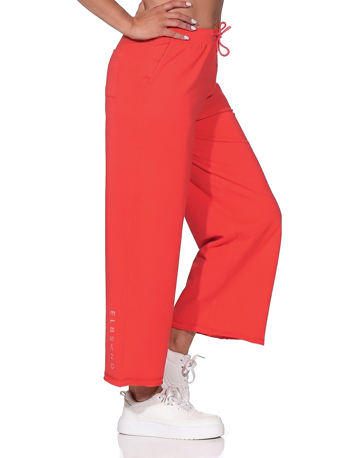 Elbsand Damen 7/8 Sweatpants ESWSanna Sweathose Jogginghose mit weitem Bein