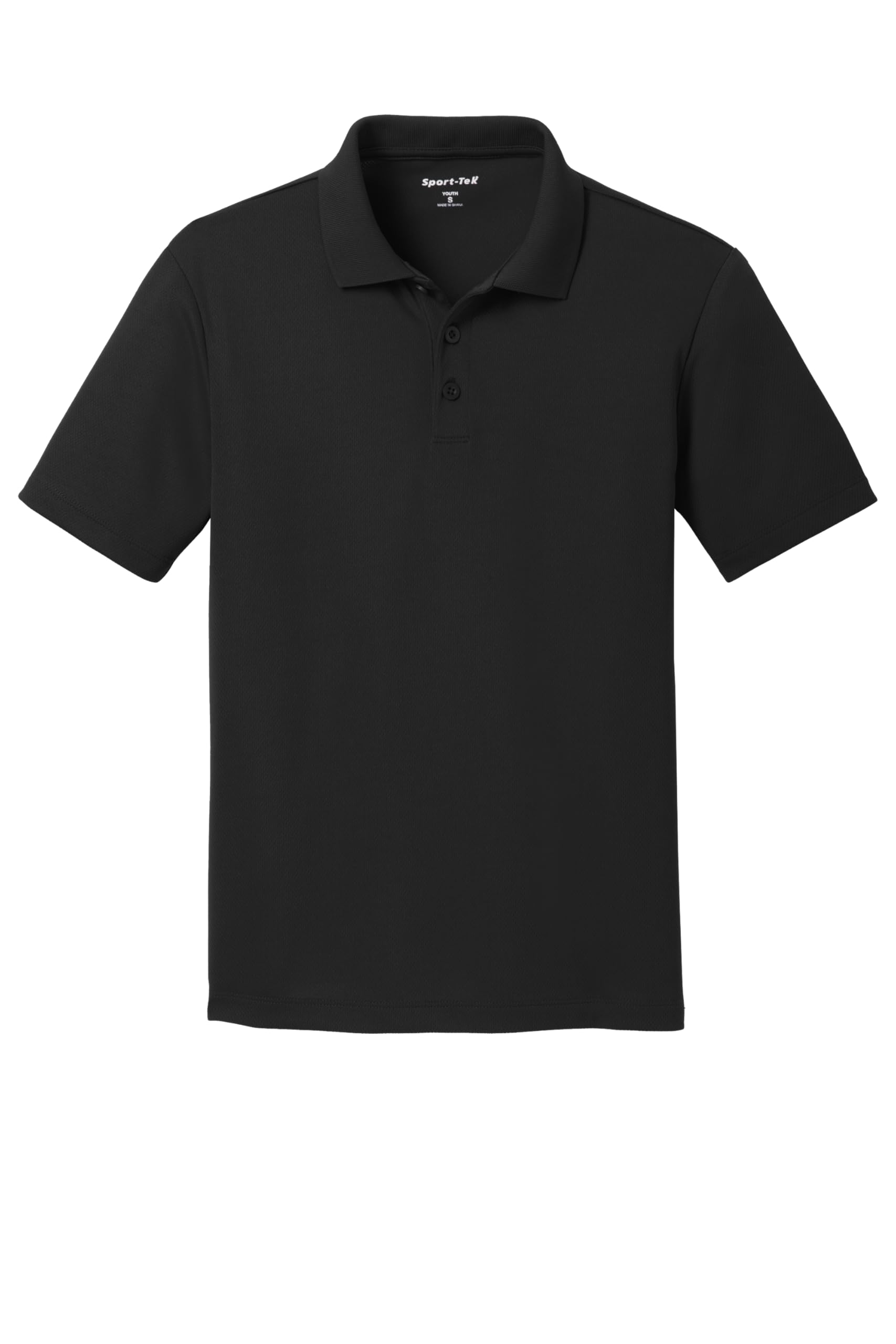 SPORT-TEK Youth PosiCharge RacerMesh Polo | Short Sleeve Collared Shirt for Boys & Girls, Athletic Fit Kids' Top for Summer