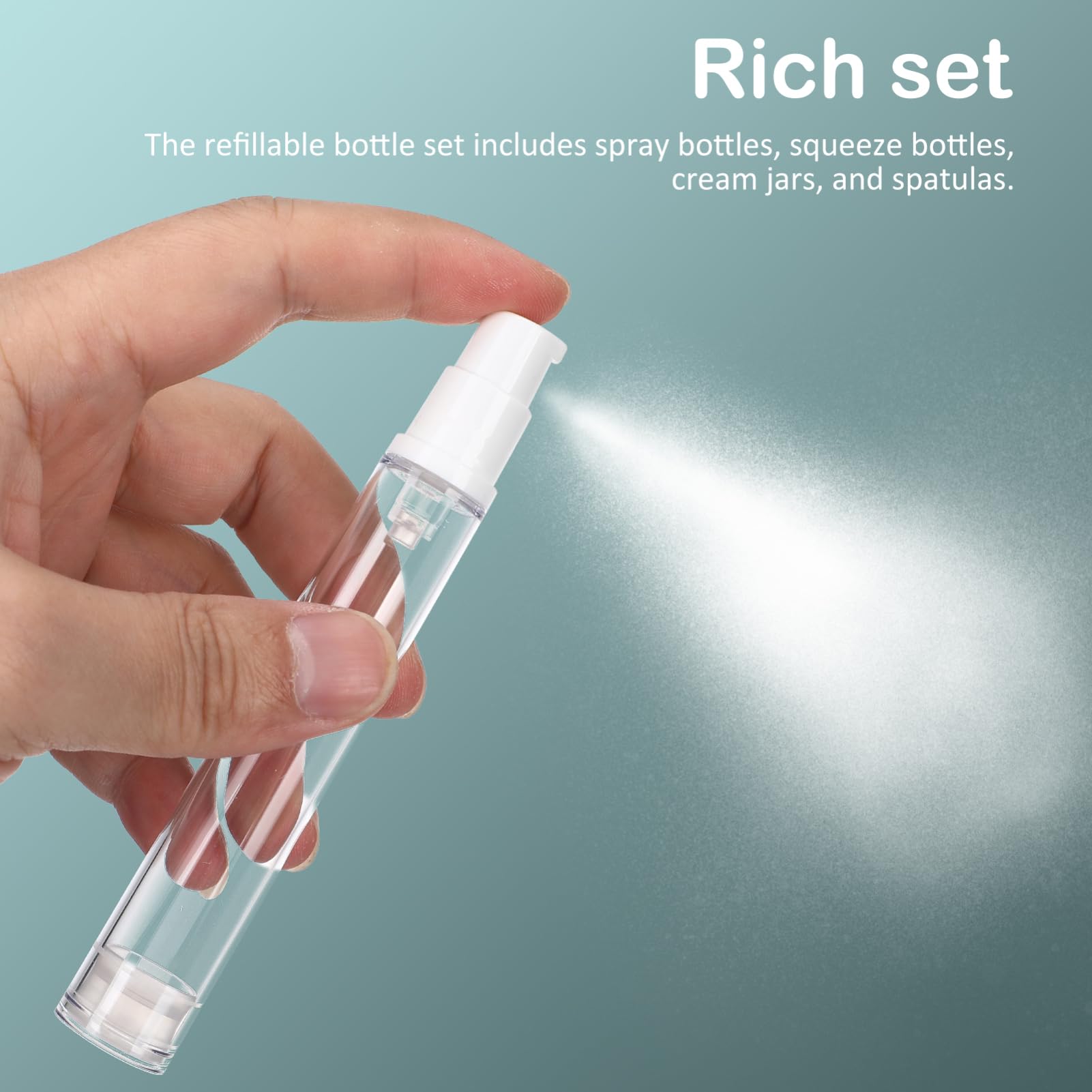 FOMIYES 5 Set Di Flaconi Da Viaggio in Silicone Per Articoli Da Toeletta Dispenser Per Shampoo E Ricaricabili Contenitori Portatili A Prova Di Perdite Formato Da Viaggio