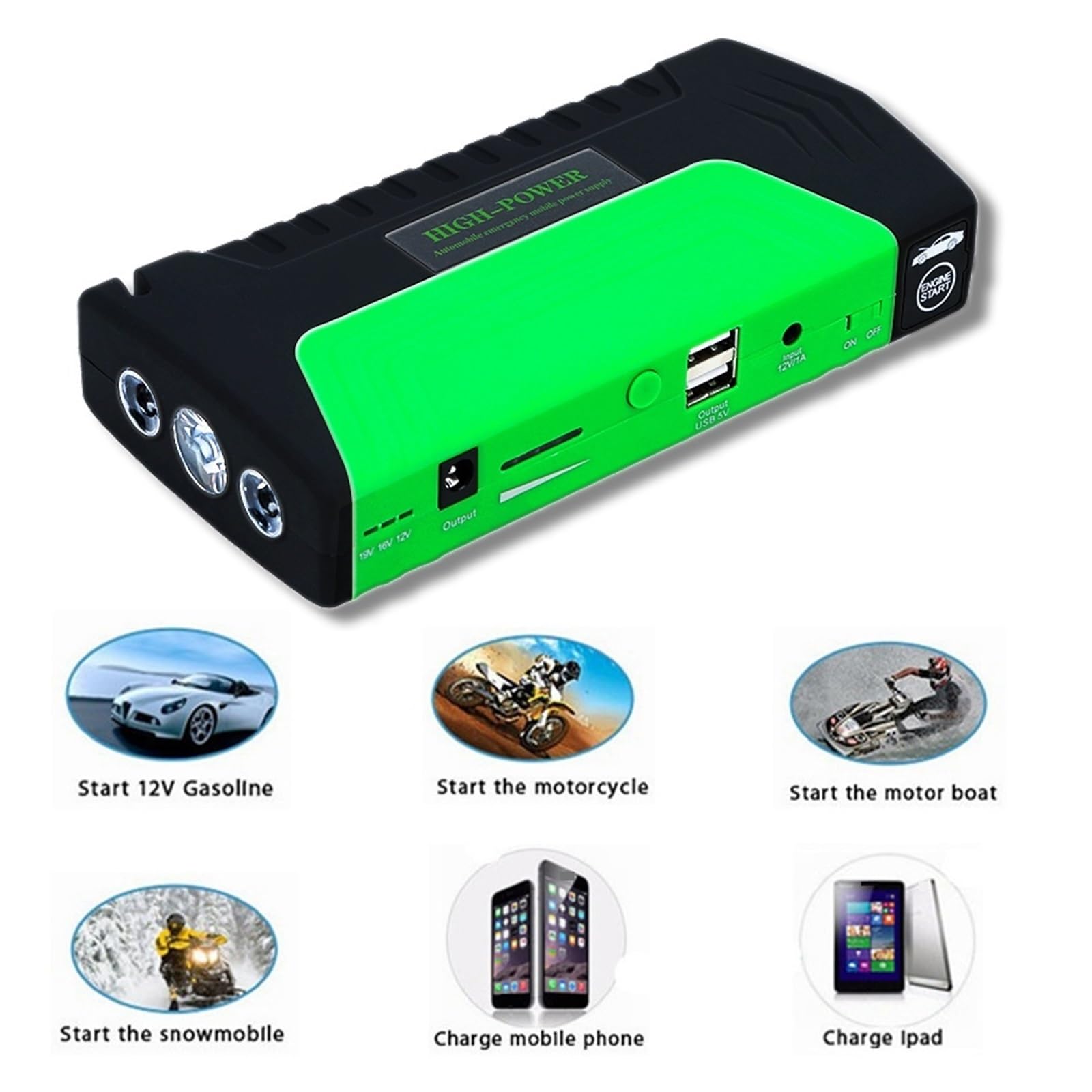 Urządzenie Do Uruchamiania Awaryjnego Samochodu O Dużej Pojemności Power Bank 12V 600A Przenośne Urządzenie Rozruchowe Ładowarka Samochodowa Do Wzmacniacz Akumulatora Samochodowego Buster Szybkie I Wy