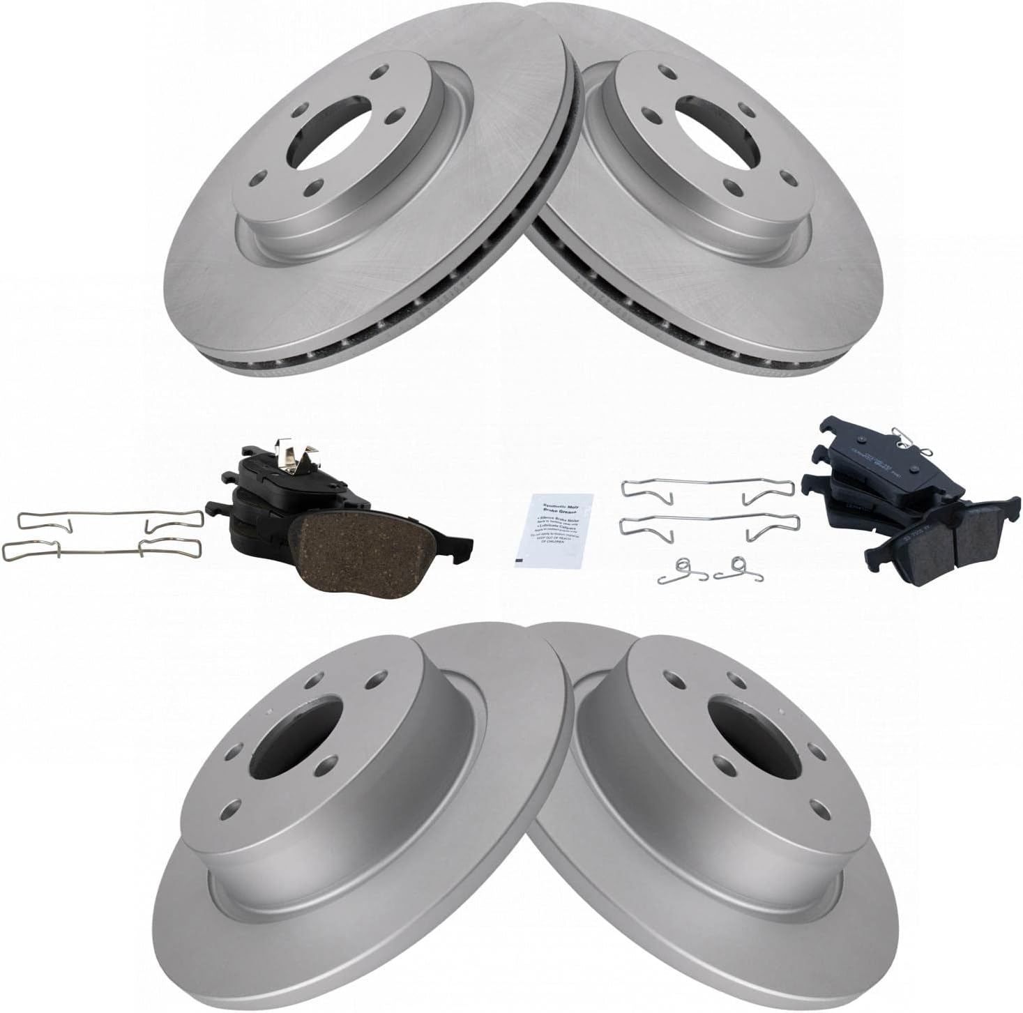 Front & Rear Brake Pad & Rotor Kit for Ford C-Max Escape