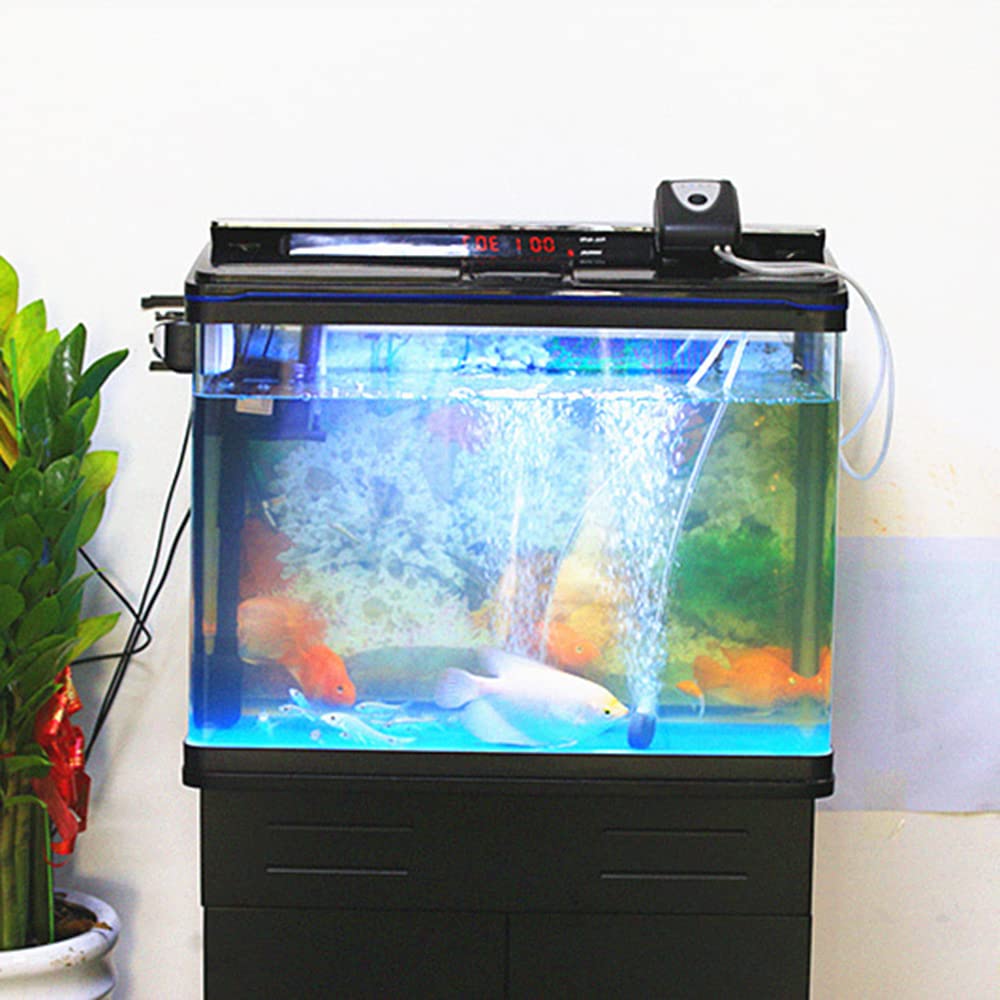 Aoresac 3.5W Solar Teichbelüfter mit 4000mAh Akku und Deutsches Handbuch, USB, Zwei 1 M Schläuche, Geeignet für Gartenteiche, Aquarien (Schwarz)