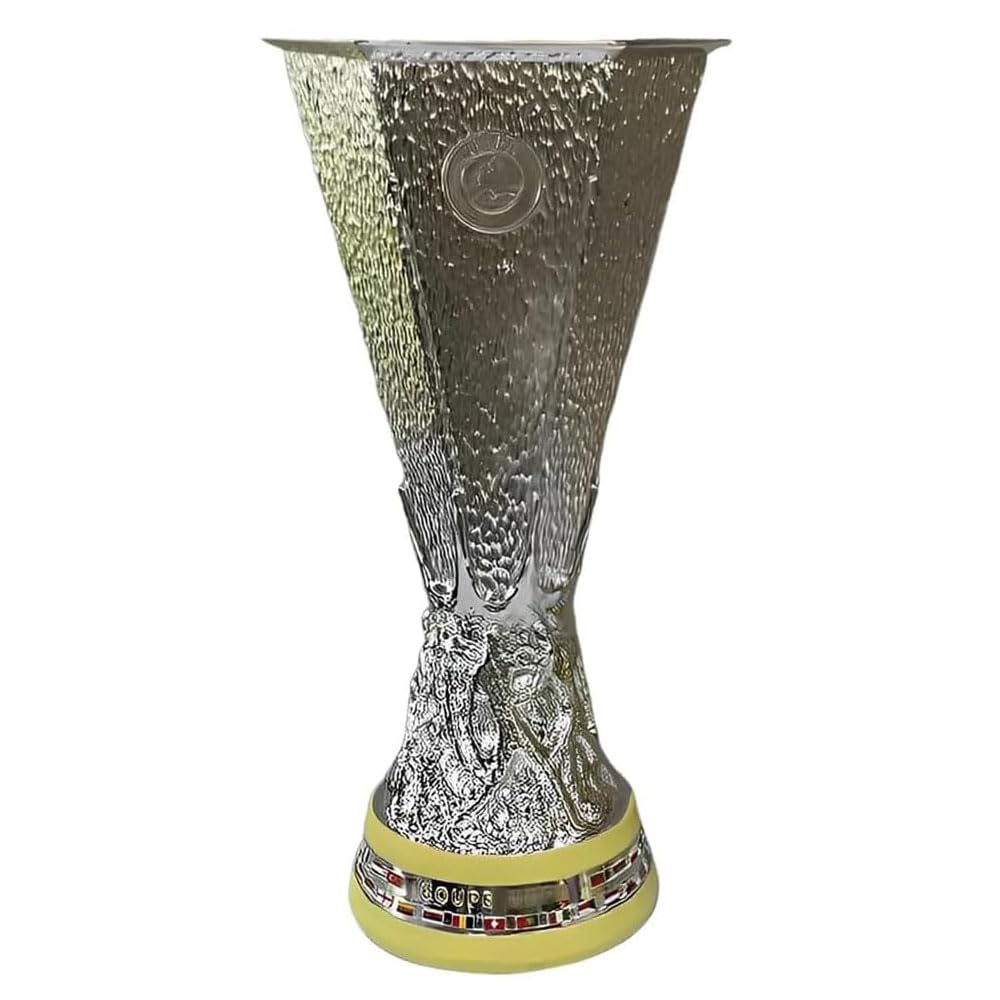 MIAOWR Europa Football League Trophy Height 44Cm/17.3Inch Champions Souvenir Gifts for Fans Home Office Bar Table Decor