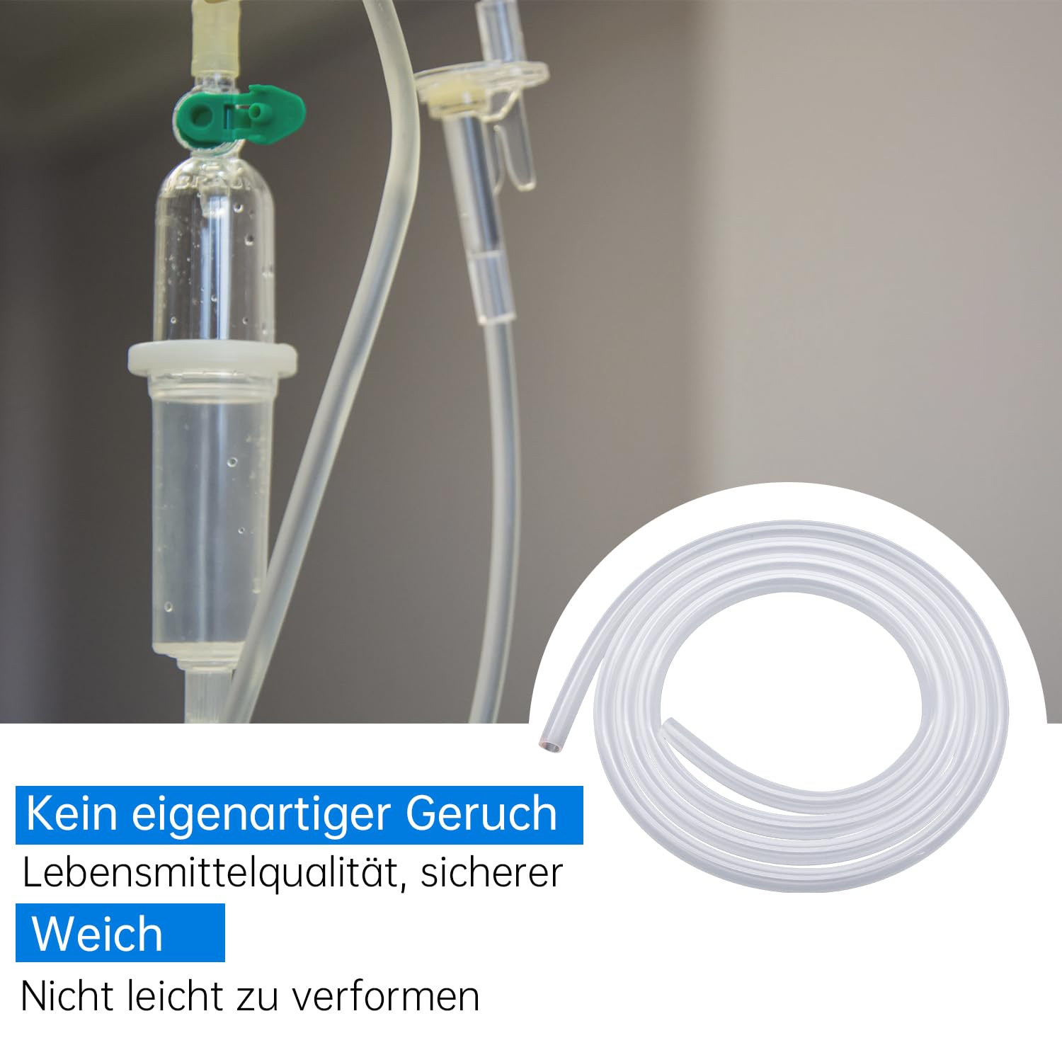 Tubo In Silicone Alimentare Trasparente - 12 Mm X 16 Mm, 6 Metri, Per Acqua, Olio E Aria - Foto 6