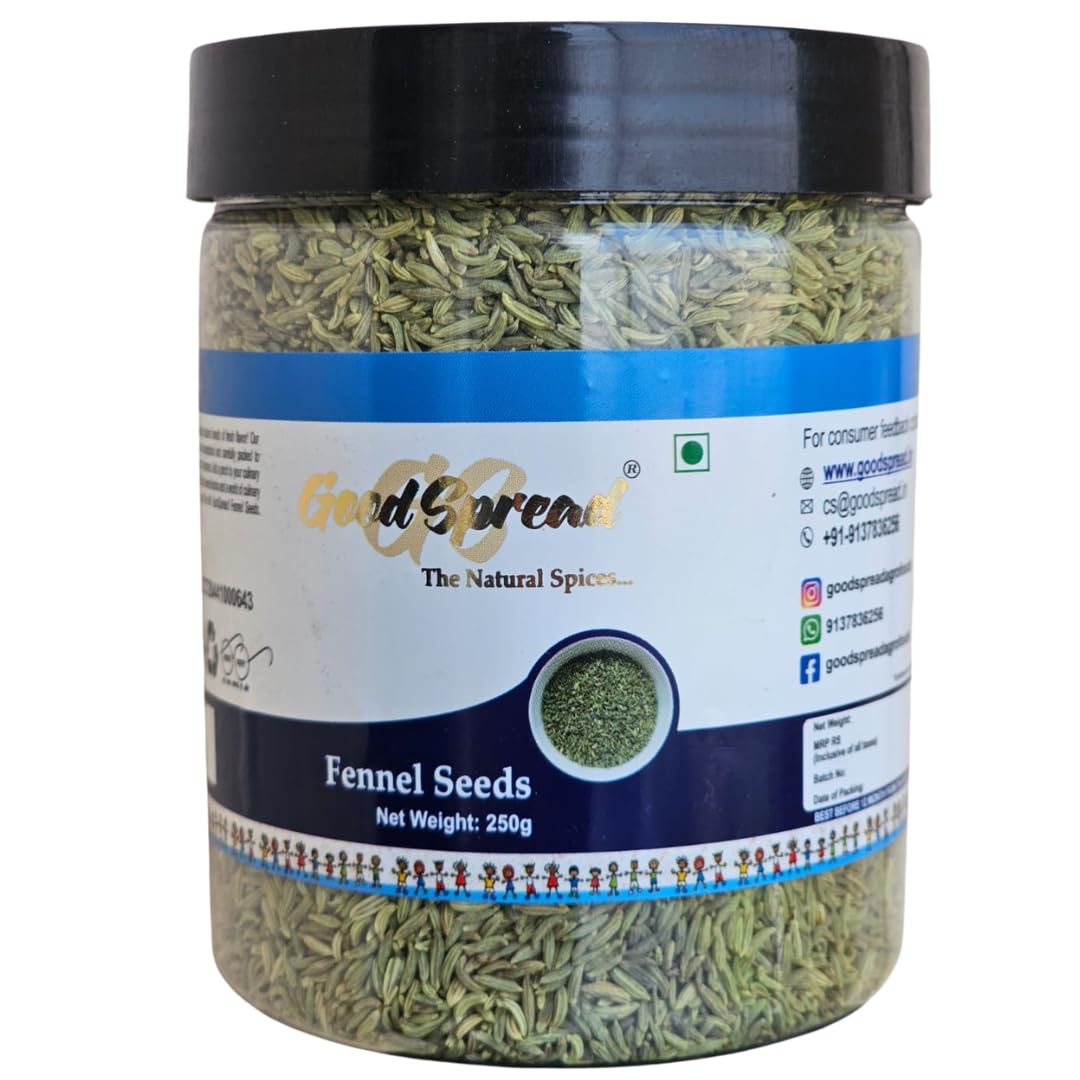 GoodSpread Organically Grown Natural Barik Saunf: 250 grams - Small Fennel Seeds for a Flavorful and Aromatic Experience (B0D1V8DM8L) Amazon Price History, Amazon Price Tracker