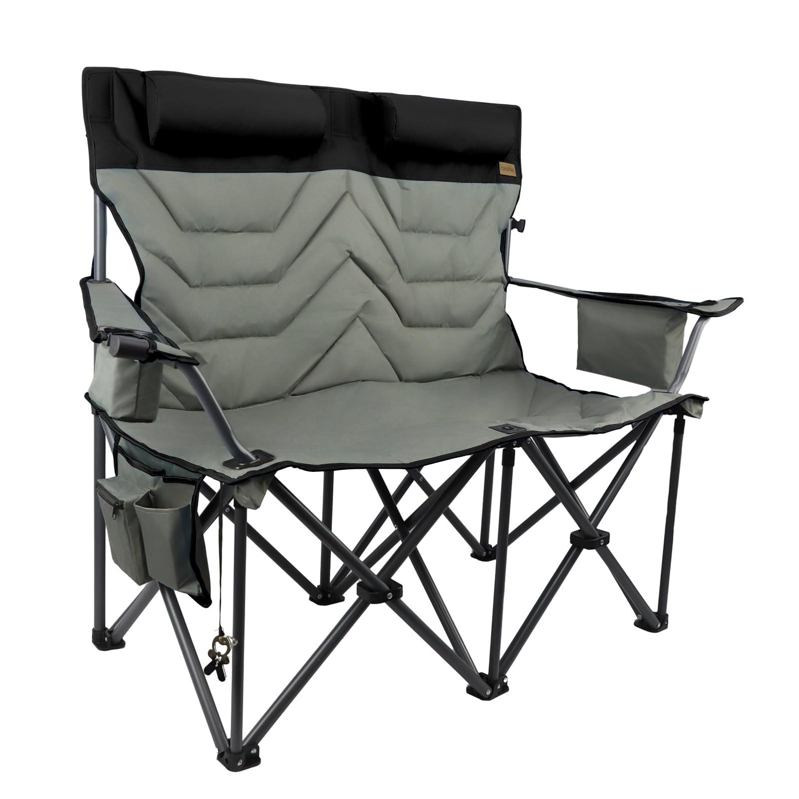 Amazon.co.jp: CXHSFNAL キャンプ 椅子 2人掛け アウトドア