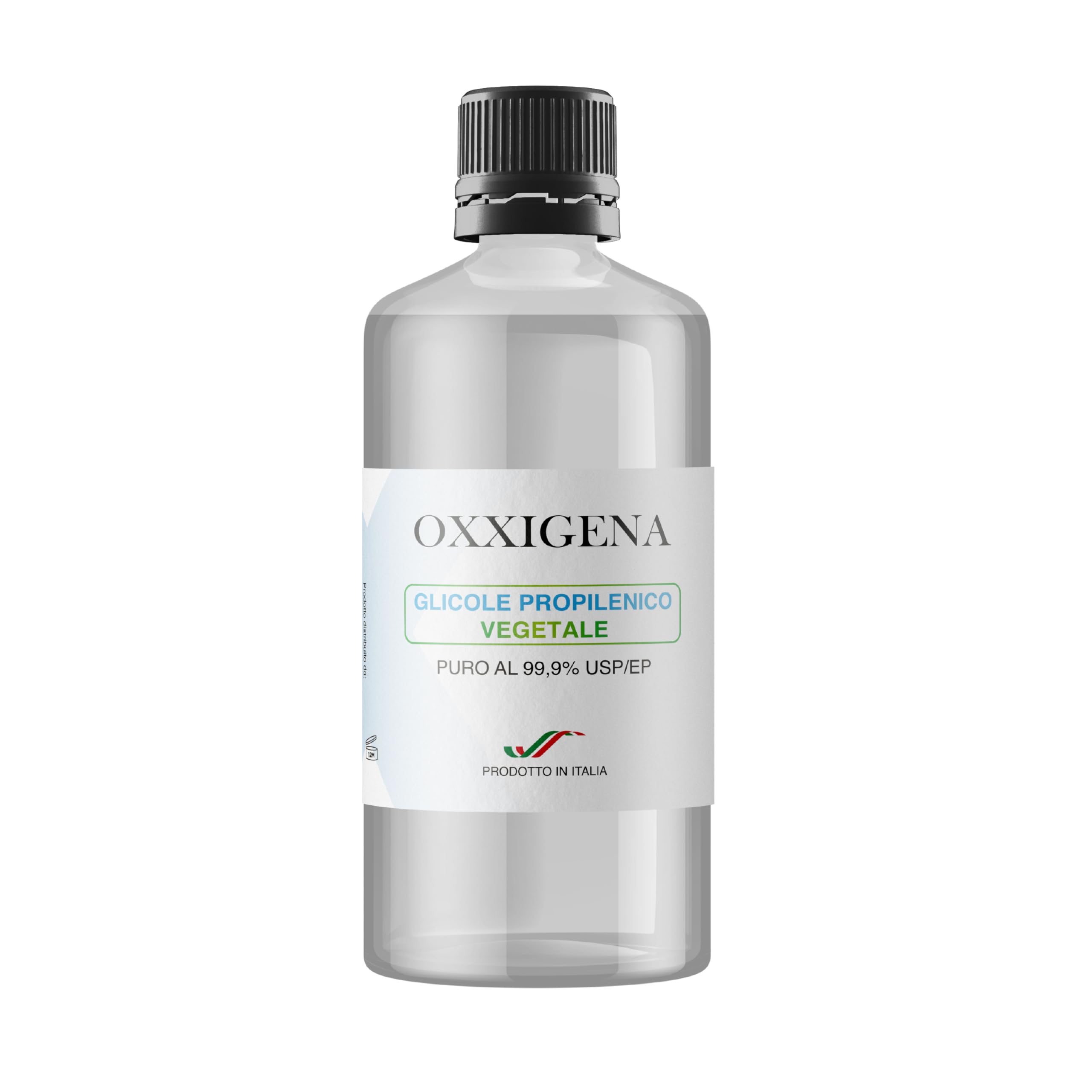Oxxigena - Glicole Propilenico BIO Liquido Puro al 99,9% da 1 L, Base Neutra Full PG, Ideale per Idratare la Pelle e Creare Liquidi, Insapore e Inodore, Purezza Farmaceutica Certificata USP/EP