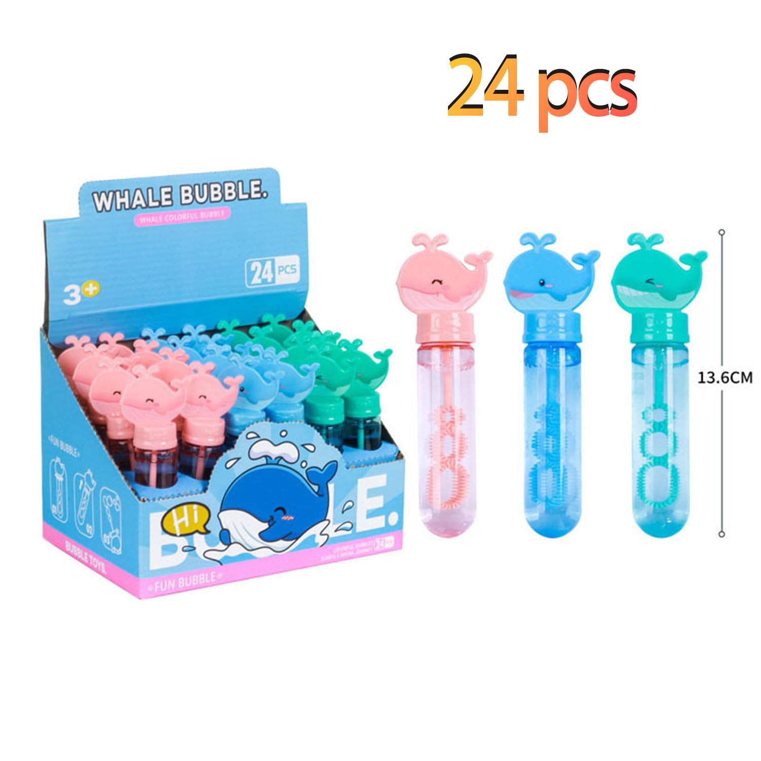 Bulles de Savons Enfants,24 pièces Mini Set de Bulles de Savones,Bulles de Savon Enfants bâton,Bulles de Savon Mariage,Cadeaux Bubble Sticks