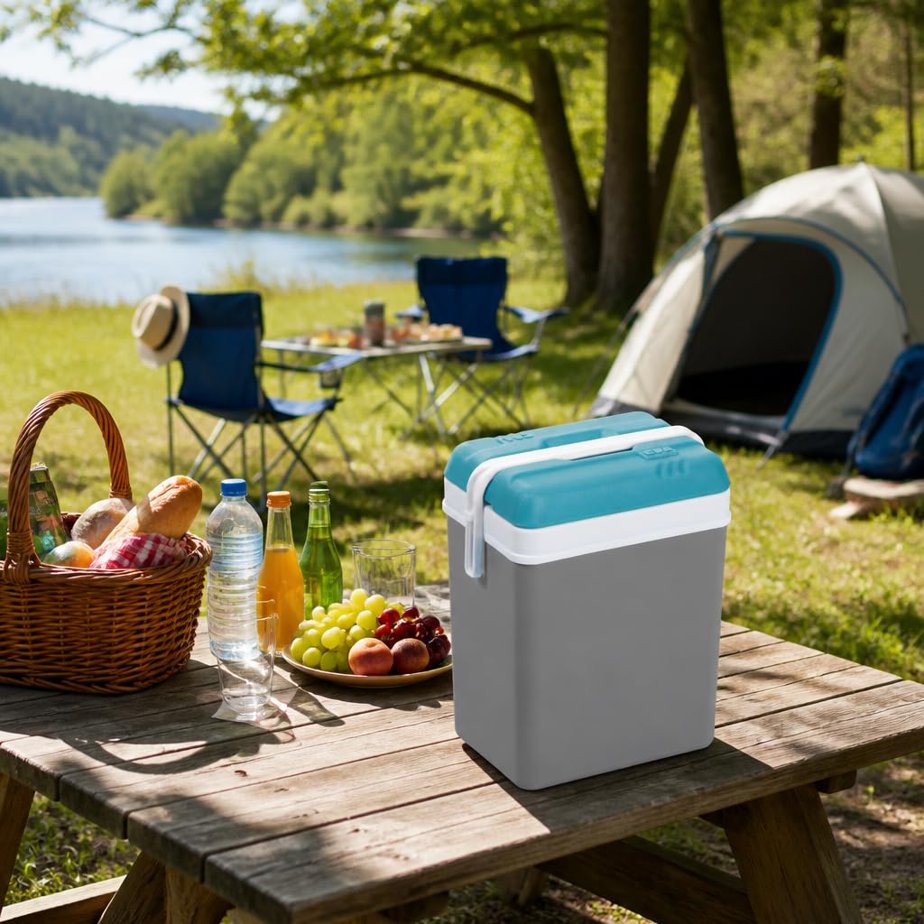 EDA Glacière Isotherme - Fabriqué en France - Grande Capacité - Plastique Résistant - Design Moderne - Idéale pour Pique‑Niques, Barbecues, Camping Et Utilisation Quotidienne