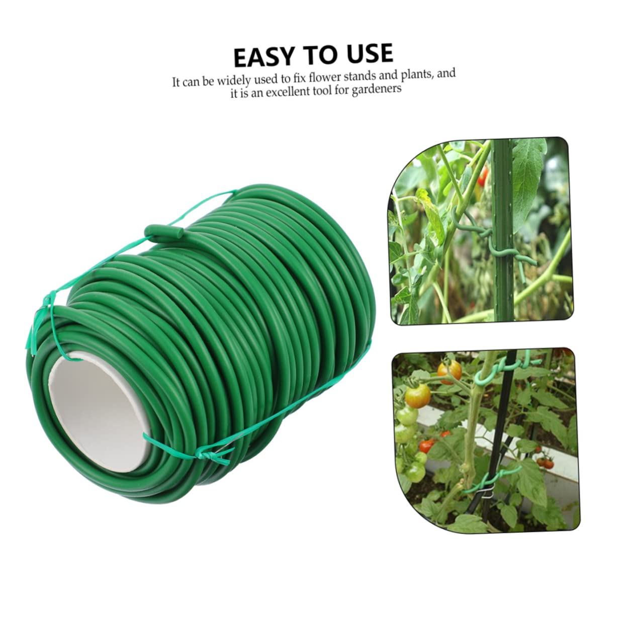 Gartenkabelbinder zum Befestigen von Pflanzen und Ranken 2 Rollen Grün
