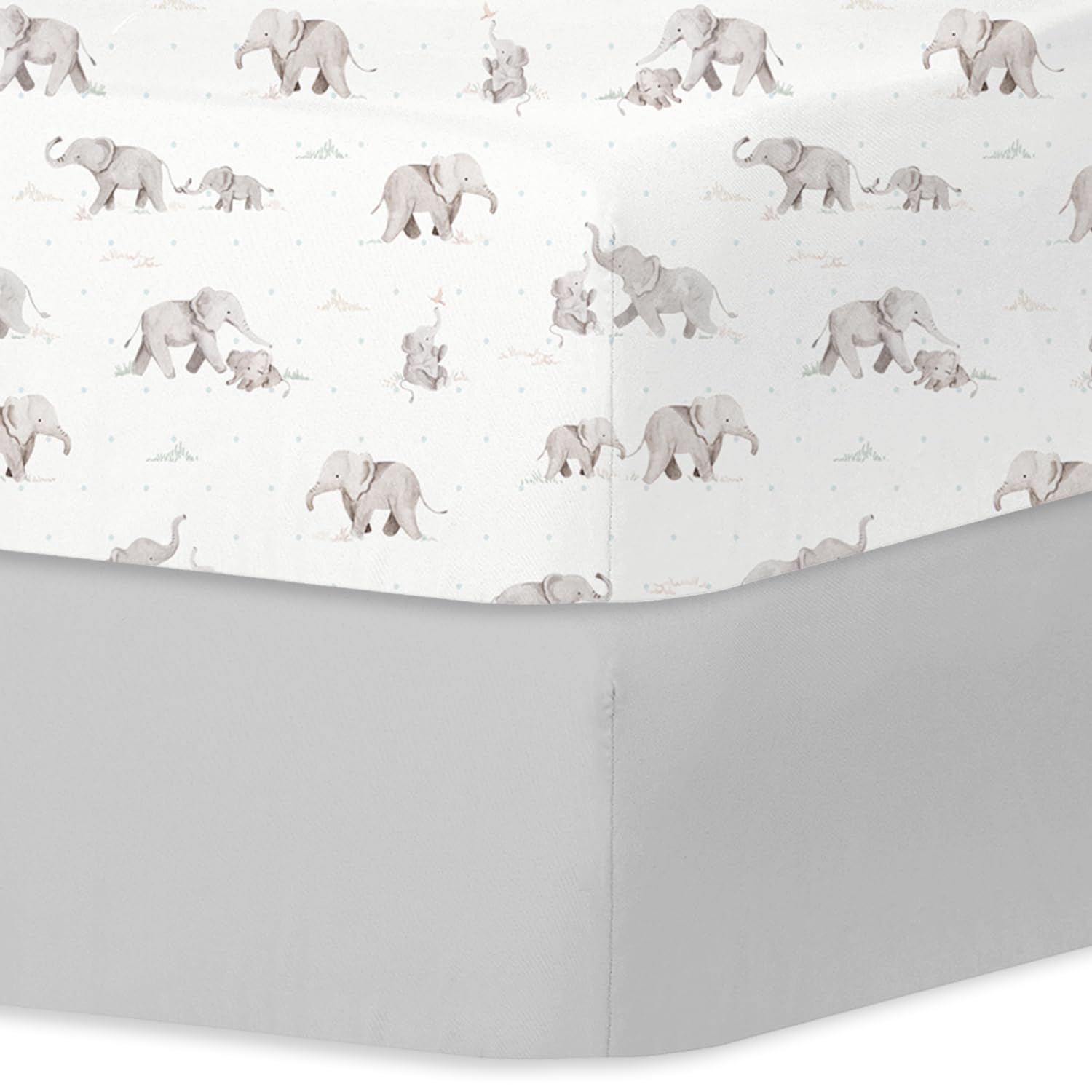 Little Grape Land cot bed sheets 140 x 70 cm fitted 2 Pack
