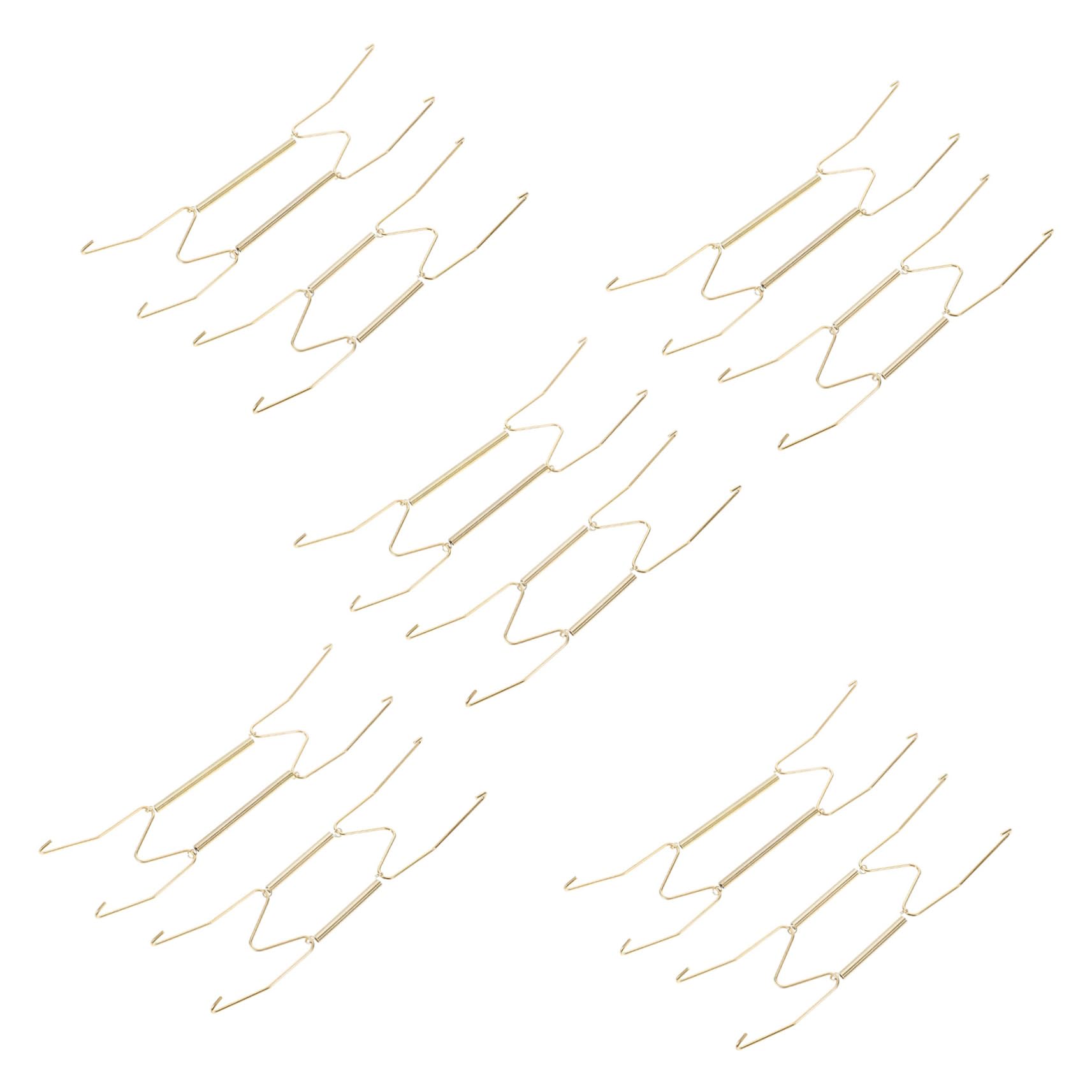 Holibanna Plate Wall Hangers Spring 10pcs Wire Plate Hanger Holder Art Class Wire for Wall