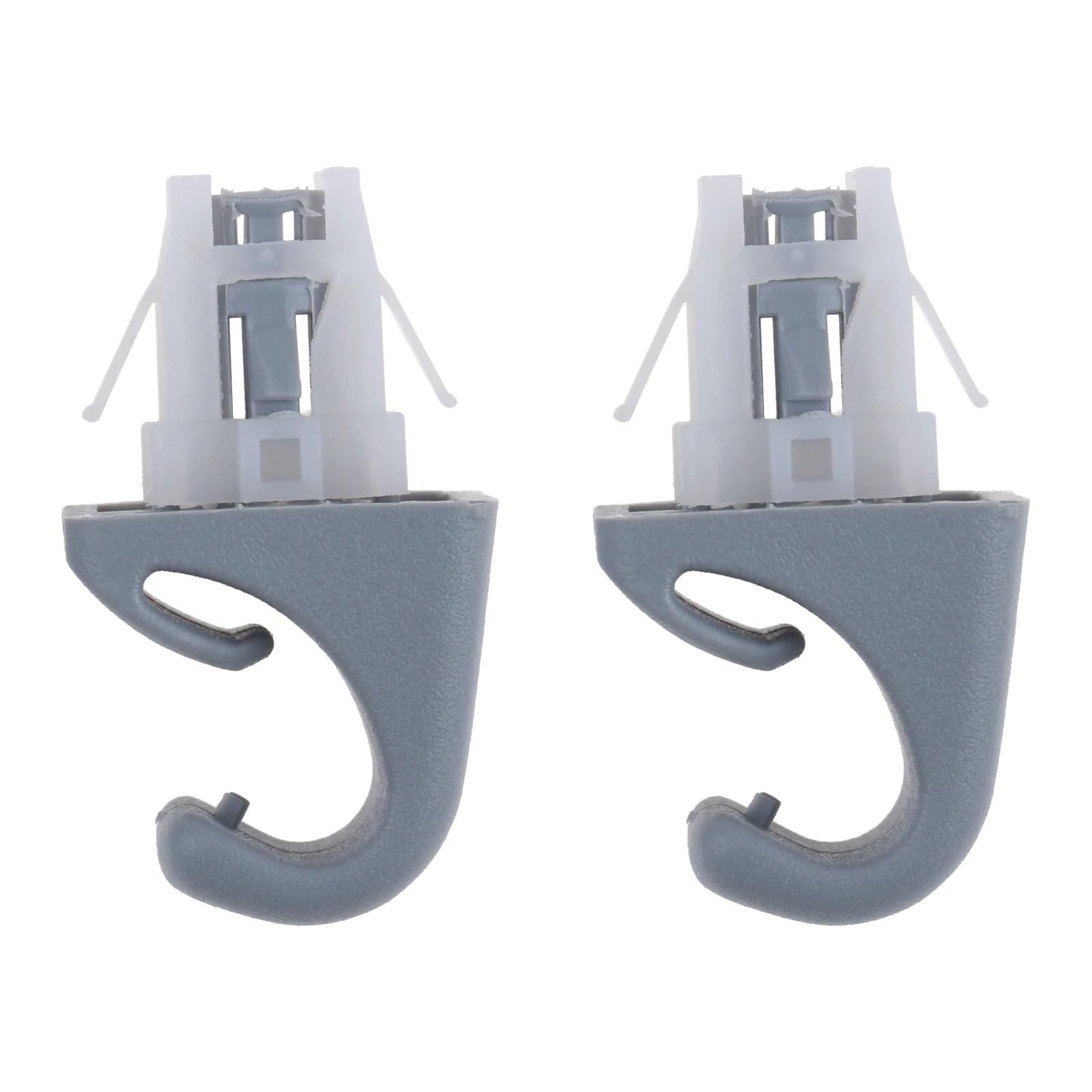 YTQMoreBNZ 2Pcs Car Sun Visor Clip Hook Bracket Sunvisor Fastener Clip For Toyota Camry Corolla/Matrix Highlander Prius RAV4 Solara Plastic(透Grey)