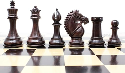 Casa De Ajedrez Palisandroboxwood piezas de ajedrez Staunton de Río 4.0" (102 mm) 2 Extra Queens Triple ponderado