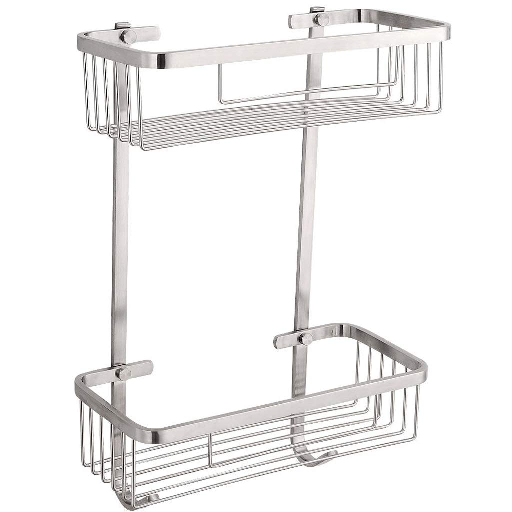 bathroom shelf, Wall-mounted Towel Rack 304 Stainless Steel Chrome Bathroom Shelf