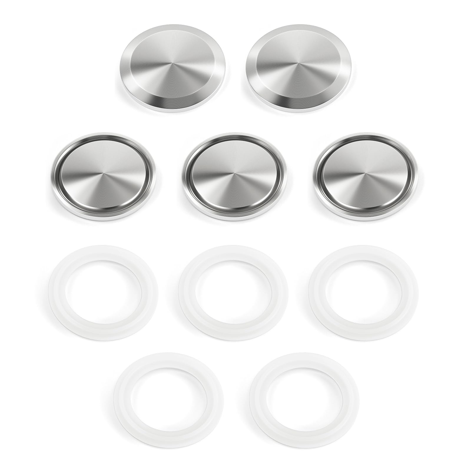 5 pièces Embout sanitaire compatible avec bride àCollier Tri-Clamp en acier inoxydable 304, raccord pour tube de 2" de diamètre extérieur (51 mm de diamètre extérieur)