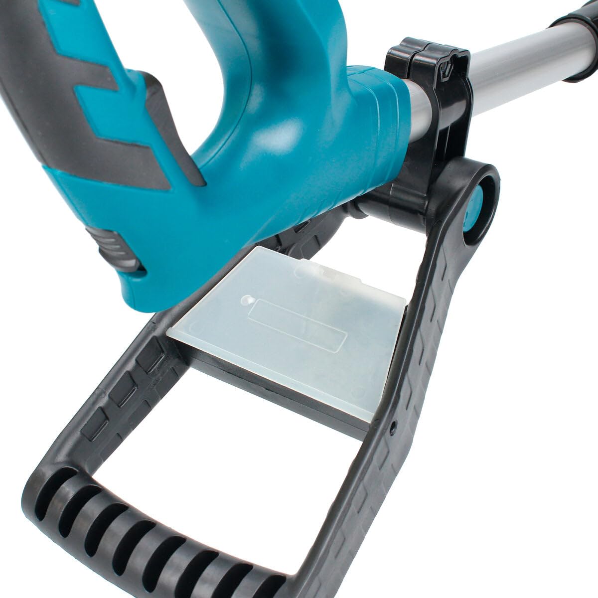 Ferrestock Motoazada Eléctrica 21 V con Batería de 4.0 Ah, 2 Cuchillas, Empuñadura Ajustable, Incluye Cargador.