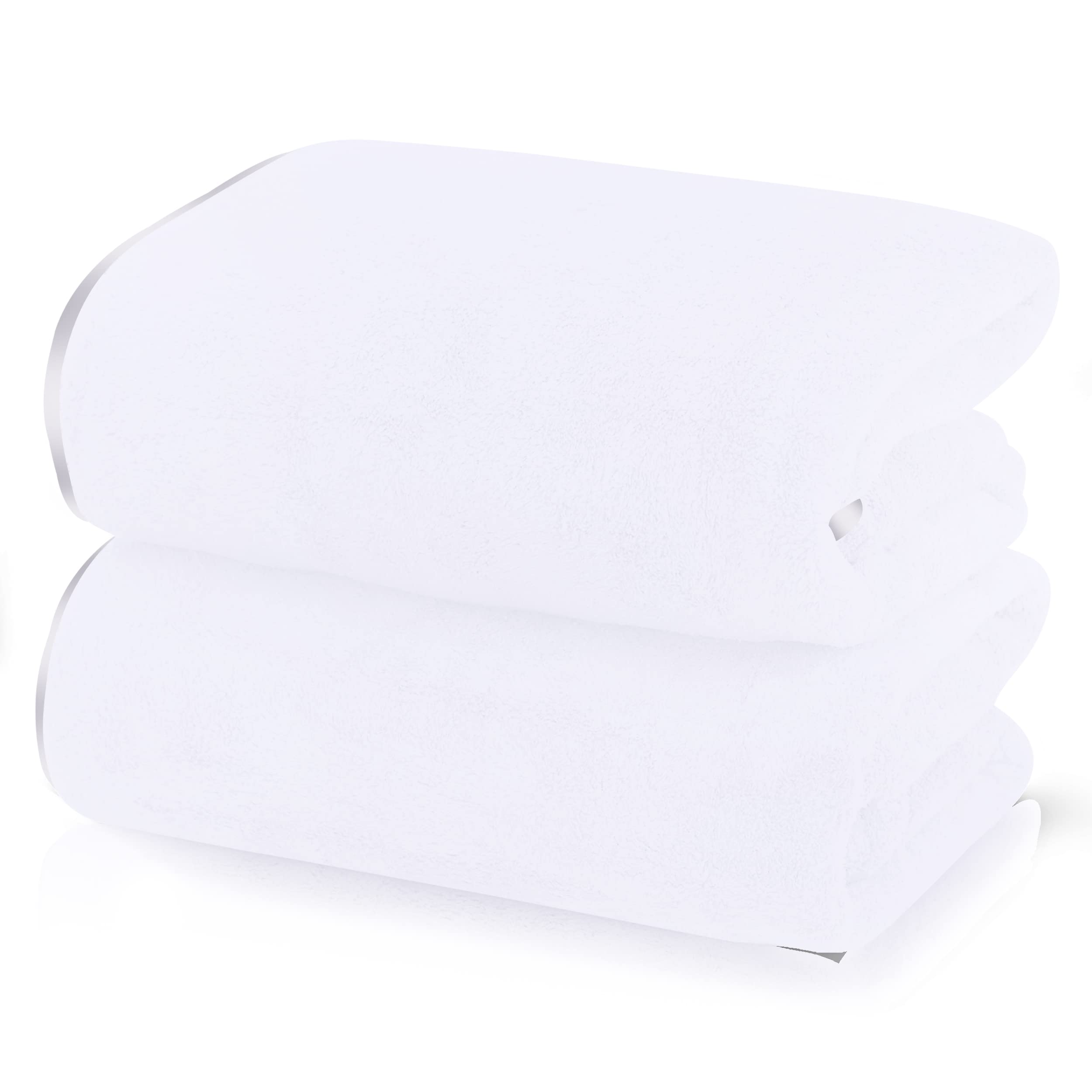 TENSTARS Asciugamani da bagno con orlo in seta, 68,6 x 139,7 cm, leggeri e sottili, ad asciugatura rapida, in morbida microfibra, assorbente per bagno, fitness, sport, yoga, viaggi, palestra