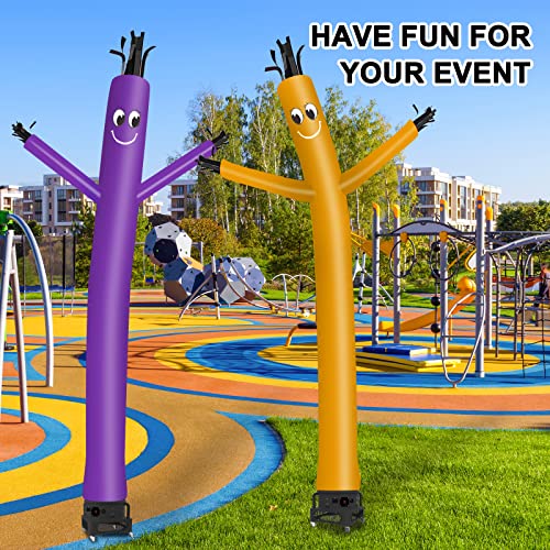 Image of MOUNTO 20ft Air Inflatable Tube Guy Puppet Dancing Man with 1HP Blower Complete Set (Purple)
