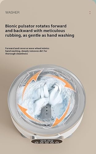 Miniatura 7 de Lavadora de ropa interior portátil - Mini sistema de lavandería inalámbrico y recargable, lavadoragiratoria compacta completa para delicados