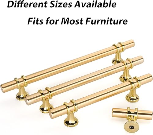 Miniatura 9 de LONTAN LS201BSS - Perillas de gabinete de baño de níquel cepillado, pomos de gabinete de cocina europeos, pomos de cajón de barra en T, accesorios